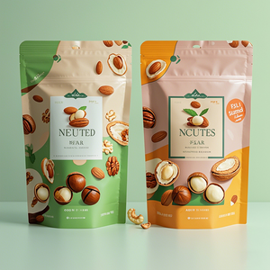 Stand up Pouch Ziplock Mylar Moisture Proof Pet Food Custom <b>Snack</b> Nuts & Dried Fruits Packaging <b>Bag</b> - Product Image 3