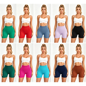 High Waisted Tummy Control Sports <strong>Shorts</strong> Biker Fitness Seamless Wrinkle-Resistant Peach Hip Lifting Scrunched <strong>Women</strong> Yoga <strong>Shorts</strong> - Product Image 6