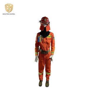 <span class=keywords><strong>Traje</strong></span> de bombero resistente al fuego, <span class=keywords><strong>traje</strong></span> de seguridad con casco, botas, uniforme de trabajo, naranja, <span class=keywords><strong>precio</strong></span> de fábrica, venta - Product Image 1