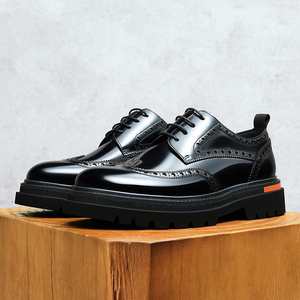 Nouvelles Chaussures Habillées Décontractées en Cuir Véritable de Première Couche pour Hommes, Modèle 2025, à Bout Pointu, Personnalisables, Très Vendues - Product Image 6