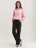Pantalon femme baril taille moyenne taille élastique ample confortable décontracté Baggy pantalon avec poches plissé valeur pantalon large