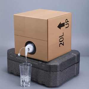Récipient d'eau Sac de stockage d'eau 5 gallons Distributeur d'eau pliable Transporteur d'eau 20 litres Cubic Drinking Food Grade Cubitainer - Product Image 1
