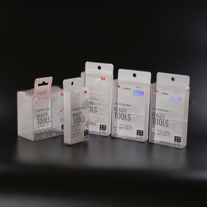 Boîte de rangement pliable en plastique PET PVC personnalisée, boîte d'emballage pour outils de beauté pour bébé, avec trou de suspension - Product Image 4