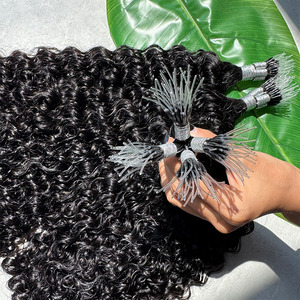 ที่ต่อผมพลาสติกนาโนปลายผมสีดำตรงปลายเล็บมีความยืดหยุ่น - Product Image 1