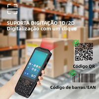 Terminal de Recopilación de Datos con Escáner de Código de Barras Android 13, Teclado Físico, PDA Industrial