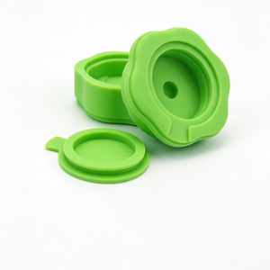 Logo Custom 2-Part Silicone <b>Herb</b> <b>Grinders</b> for Tobacco Flower Grinding with Built-in Compartment Cigarette Rolling Paper Smoking - Product Image 5