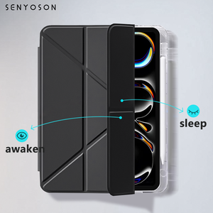 <span class=keywords><strong>Funda</strong></span> Plegable en Forma de Y SYX para Tablet <span class=keywords><strong>iPad</strong></span> 9.7/<span class=keywords><strong>10.2</strong></span>/10.5/10.9/11/12.9/13 Pulgadas, <span class=keywords><strong>Funda</strong></span> Transparente con Ranura para Lápiz - Product Image 3