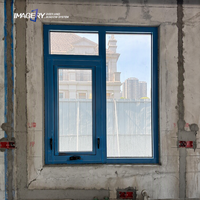 Fenêtre à manivelle en aluminium pour cuisine, salle de bain, toilettes, buanderie, salle à manger, bureau, garde-manger, couloir, salle de lavage, suite familiale