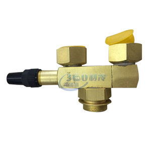 Vanne à trois voies York 022W10073-000 pour usage frigorifique, corps en laiton - Product Image 4