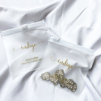 Accessoires en PVC personnalisés sac d'emballage en plastique pochette à bijoux de haute qualité avec étui à bijoux à fermeture éclair sac Ziplock