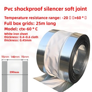 Vải kết nối linh hoạt cho hệ thống HVAC Silicone titan kết nối linh hoạt cho ống thông gió - Product Image 6