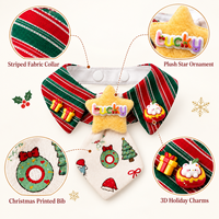 Noeud papillon pour animaux de compagnie avec imprimé de Noël