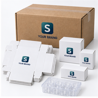 Cartons pliants personnalisés professionnels pour l'emballage de petites bouteilles, ensemble boîte et étui en carton imprimé