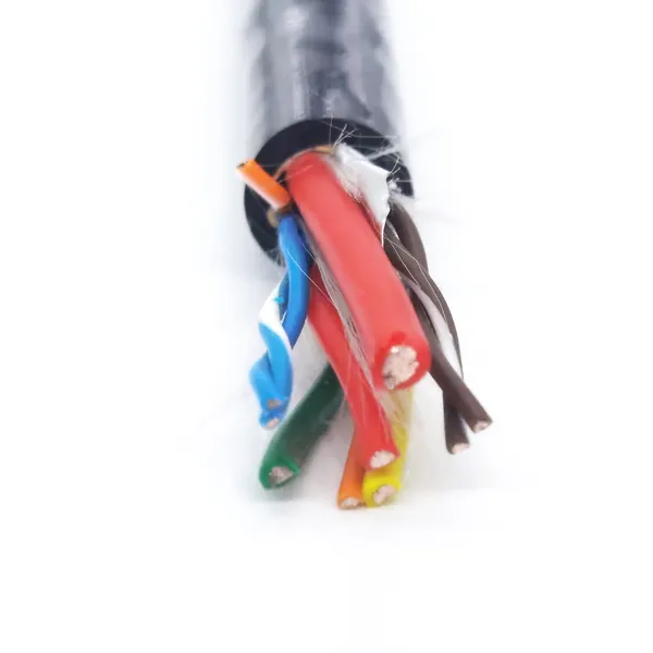 Customize Flexible 4 Core Power Wires and 3 Pairs Data Communication Wires Underwater Hybrid Cable