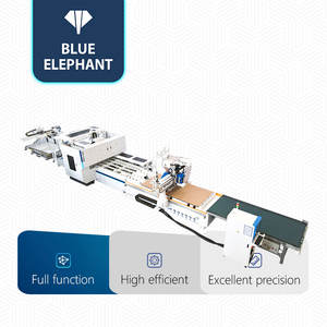 Ligne de production de meubles en panneaux entièrement automatique Blue Elephant, alimentation automatique des armoires sur mesure, perçage et découpe CNC, puissance du brocheur 40KW pour - Product Image 1