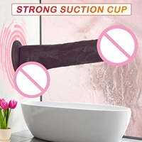 Großhandel Maßgeschneiderte Verpackung Fernbedienung Stoßfunktion 10 Vibrationsmodi Weiches Silikon+ABS 100% Wasserdicht Realistischer Dildo für