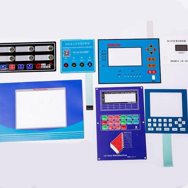 Custom Waterproof Durable Backlit Membrane Switch Precision Equipment Industrial Control Systems Metal Keypad Keyboard Buttons