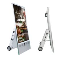 Écran Publicitaire sur Pied 43 Pouces Lecteur Sans Fil Affichage Numérique Portable sur Batterie pour Extérieur