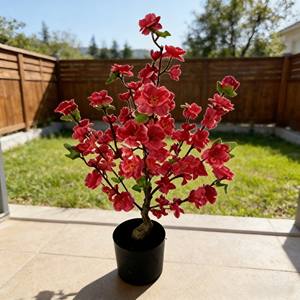 Planta Artificial de Flor de Durazno en Maceta, Bonsái Artificial de Flor de Durazno, Planta en Maceta con Flor de Durazno - Product Image 3