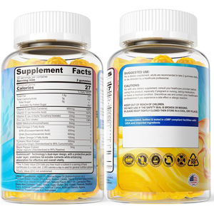 OEM Vegan Omega-3 Gummies 1000mg Curcuma Omega 3 Fish Oil Algae DHA EPA Vitamines A, C, E, Zinc & <span class=keywords><strong>MSM</strong></span> Gummies Supplément - Product Image 2