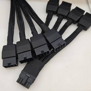 PCIE 5,0 12VHPWR ATX3.0 16Pin 12 + 4Pin Conector a 4x8Pin PCI-E GPU Cable adaptador de corriente para tarjeta gráfica <span class=keywords><strong>3090Ti</strong></span> y RTX4080/<span class=keywords><strong>4090</strong></span> - Product Image 2
