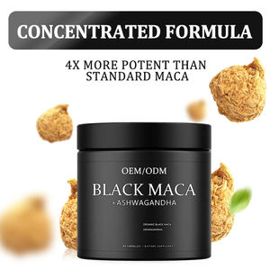 Orgânico 40000mg Black Maca Raiz Homens + Ashwagandha 100% Pure Peruvian Maca Cápsulas Adulto Suporte Saúde Reprodutiva Comprimidos - Product Image 4