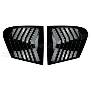 Glossy Black/Carbon Look Car Rear <b>Window</b> Shutter <b>Cover</b> Trim <b>Window</b> Louver Side Vent Trim for BMW 1Series F20 118i 120i 2011-2019 - Product Image 2