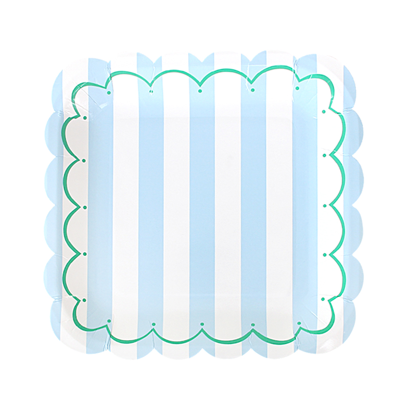 Rose, 8 assiettes de 23 cm