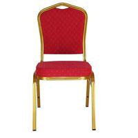 Chaises d'événement modernes en métal avec coussin moelleux, finition dorée, pour usage extérieur (parc et appartement)