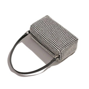 Sac de soirée de luxe en diamant pour femme, tendance, accrocheur, inspiré des créateurs, pour fête, mariage, bal de promo - Product Image 3