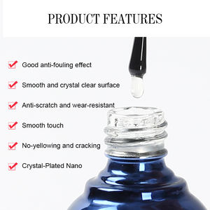 EMENE nuevo 15mL Super brillante templado cristal transparente sin limpiar capa superior diamante UV Gel esmalte de uñas - Product Image 3