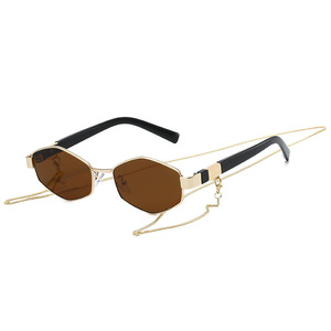 <span class=keywords><strong>2026</strong></span>年トレンドパンク高級デザイナーズサングラスUV400シェードカスタムロゴファッション高品質メタルサングラス女性用 - Product Image 5