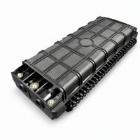 Boîtier de raccordement optique en ligne 48 fibres, 4*16mm ports, joint mécanique horizontal, étanchéité IP68 ABS+PC