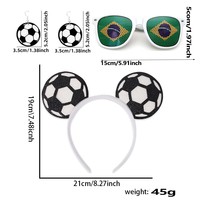 Heißer Verkauf Fußball-Fan-Kollektion: Haarschmuck, Ohrringe, Brillen & Fußball-Party-Zubehör