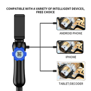 Caméra d'inspection endoscopique HD 5MP 180 degrés, wi-fi (f99), appareil d'inspection, boroscope articulé, avec les deux voies, pour <span class=keywords><strong>IPhone</strong></span>, Android - Product Image 4