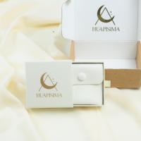 Boîte à bijoux de luxe avec tiroir coulissant, emballage pour bijoux, boîte cadeau en papier avec logo personnalisé POZI, design personnalisé