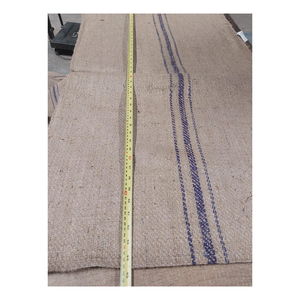 Bolsa de compras ecológica de yute natural reutilizable con asas para el mercado de agricultores y uso diario. - Product Image 1