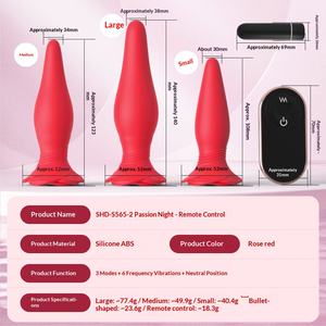 Set de tapones anales de silicona para adultos, vibrador anal, tapón anal, juguete sexual anal - Product Image 4