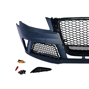 Kit carrosserie de remplacement et d'amélioration pour pare-chocs avant style RS4 avec calandre en nid d'abeille et cadre inférieur pour <span class=keywords><strong>Audi</strong></span> A4 S4 B8 2008-2012 - Product Image 5