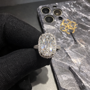 Anillo de Diamantes de Platino de Estilo Clásico con Artesanía Refinada y Brillo Duradero, Ideal para Novias, Joyería de Boda - Product Image 3