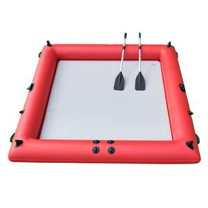 Bote de pontón inflable deportivo de PVC cuadrado de alta calidad para uso en Lago al aire libre, barco rígido para fiestas, precio de fábrica - Product Image 5