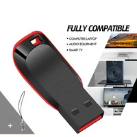 Flashdisk USB 2.0 Original Custom Logo 16GB Mini USB Flash Drive Plastik Pendrive U Disk Baru Hadiah