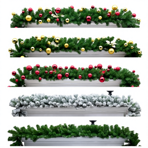 Decoración Navideña de PVC con Copos de Nieve, 270 cm, Decoración Moderna y Sencilla para Hoteles - Product Image 1