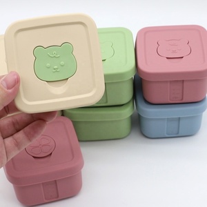 Bpa Free Food Grade Reusable Non-toxic Airtight Leakproof Kids School Silicone Slice <b>Lunch</b> Bento <b>Box</b> Bowl Food Storage Container - Product Image 2