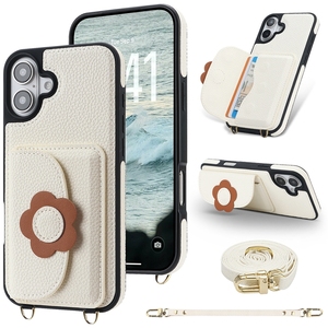 Funda Protectora Antigolpes con Diseño de Flores Cruzadas para <span class=keywords><strong>iPhone</strong></span> 13/14/15/16E/16 <span class=keywords><strong>Pro</strong></span>/17 Promax - Product Image 4