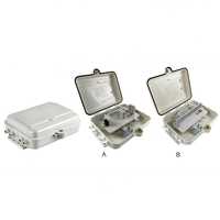 Boîtier de distribution de fibres optiques FTTH extérieur étanche en PP ABS, 32 ou 48 cœurs, avec cassette LGX 1x16 et boîtier de répartiteur PLC