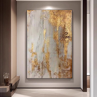 Kreatives Hochwertiges Abstraktes Digital Gedrucktes Leinwandgemälde Moderne Goldfolien-Kunst für Heim- und Hotel-Wanddekoration