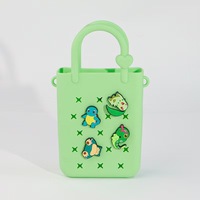Bas quantité minimale de commande mode enfants étanche bandoulière sac à main sacs de plage 2024 Silicone Mini sac avec breloques accessoires