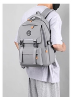Sac à dos étudiant personnalisé avec logo, Oxford imperméable, 20-36L, unisexe, avec ceinture à coussin d'air pour le cyclisme