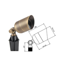 Özelleştirilmiş Ağır Hizmet Tipi Antik Bakır Sarkıt Lamba IP65 DC 12/24V Dış Mekan Bahçe Aydınlatma Armatürleri COB 5W CRI75 LED